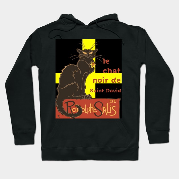 Le Chat Noir De Saint David De Rodolphe Salis Hoodie by taiche